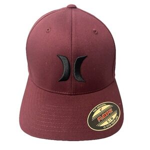Hurley‎ Unisex M One & Only Tri-Blend Flex Fit Hat-Burgundy S/M